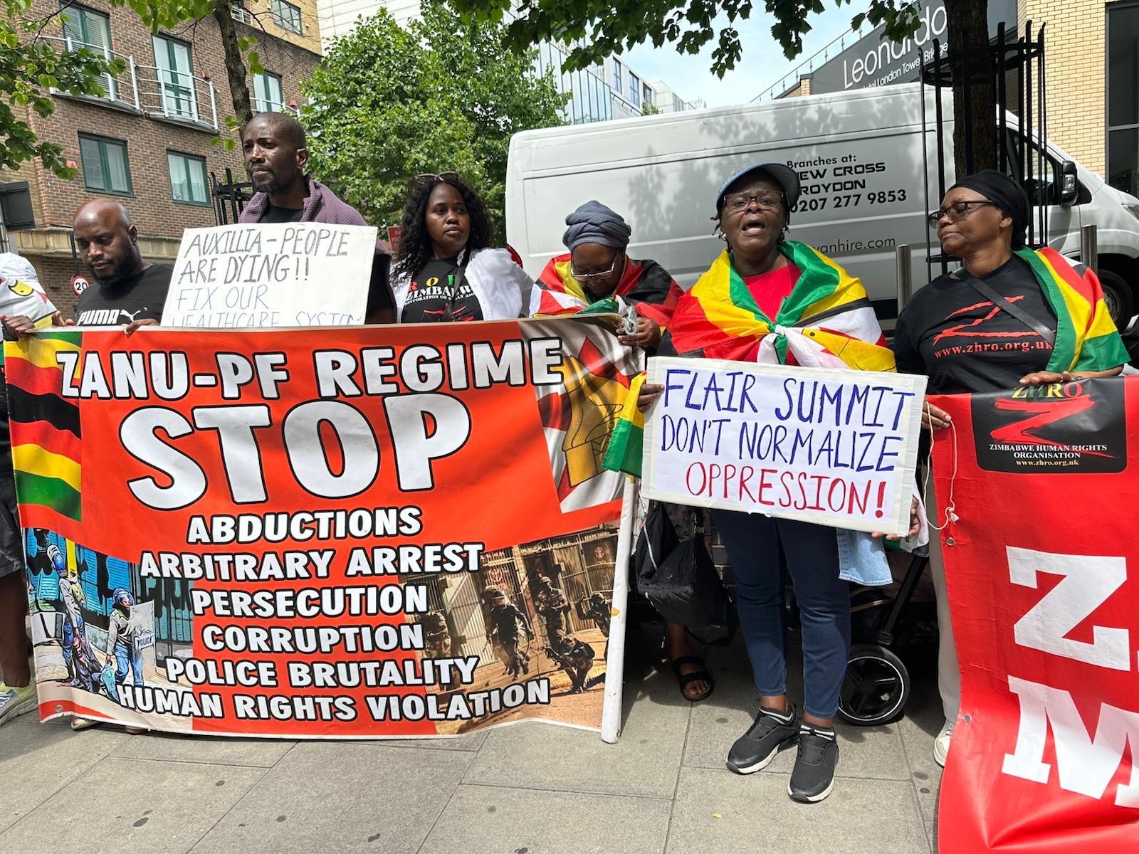AUXILLIA MNANGAGWA WAS A NO-SHOW, BUT ZIMBABWEANS STILL SENT A LOUD MESSAGE IN LONDON